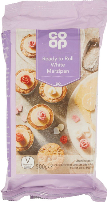 Co-Op White Marzipan 500g *B/B MAY 31st*