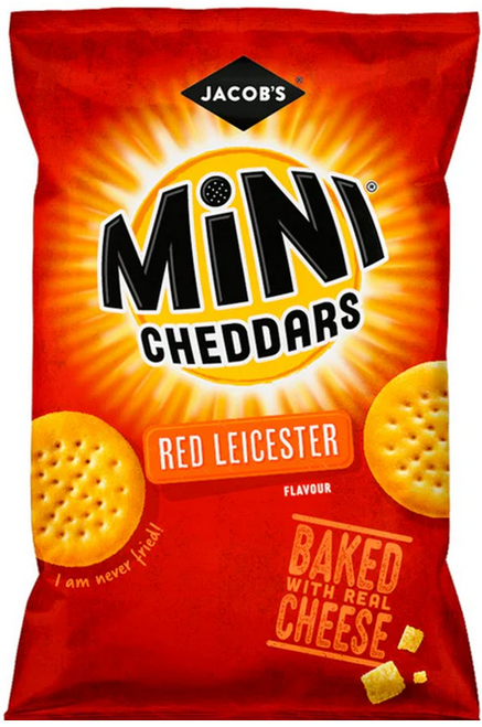 Jacobs Mini Cheddars Red Leicester 90g
