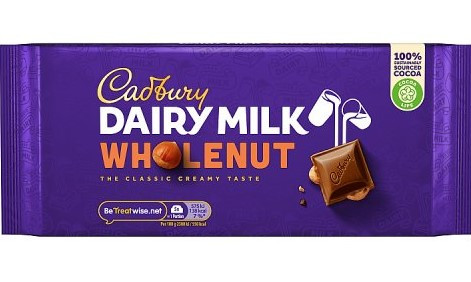 Dairy Milk Whole Nut Large Block 180g