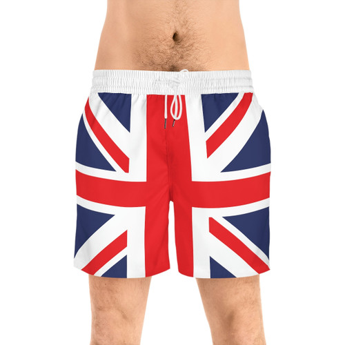 British Flag Men's Mid-Length Swim Shorts