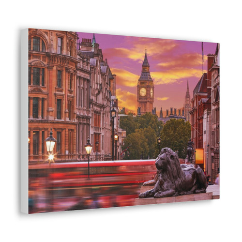 London Sunset Canvas Print