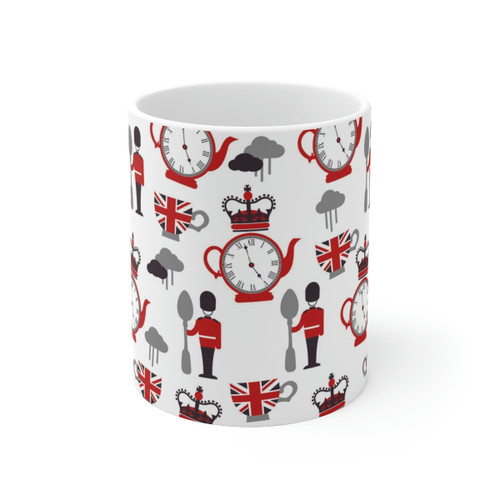 British Tea Time Ceramic Mug 11oz