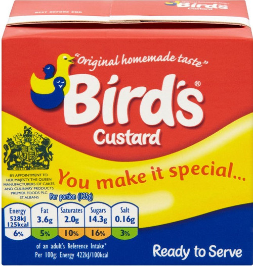 Birds Ready To Pour Custard Carton 750g