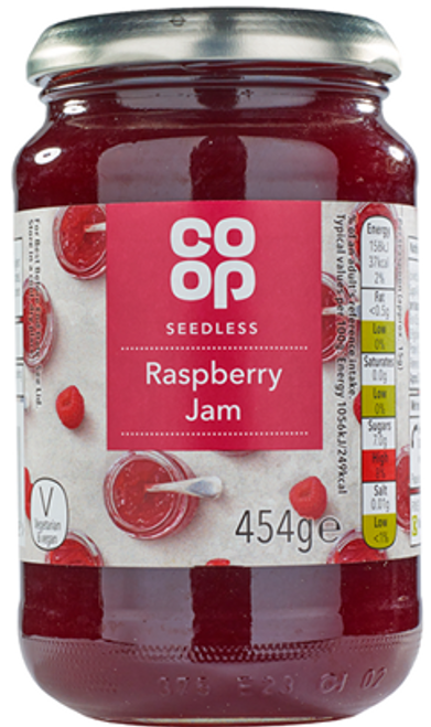 Co-op Seedless Raspberry Jam 420g