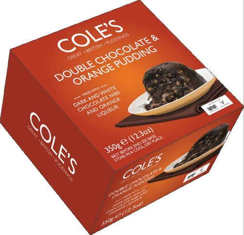 Coles Double Chocolate & Orange Christmas Pudding 350g