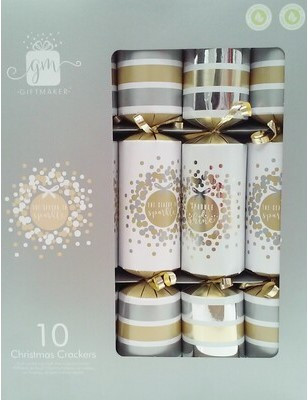 Giftmaker Sparkle Christmas Crackers 10 Pack