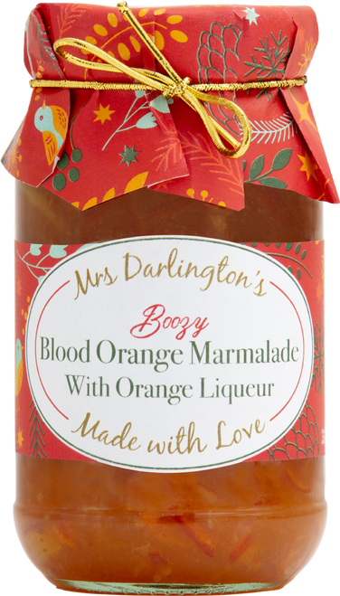 Mrs Darlingtons Boozy Blood Orange Marmalade with Orange Liqueur 340g