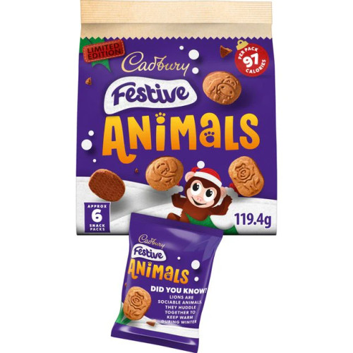 Dairy Milk Festive Animals 6 x 20g