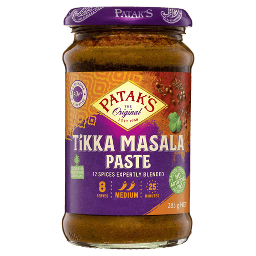 Patak's Tikka Masala Curry Paste Jar 283g
