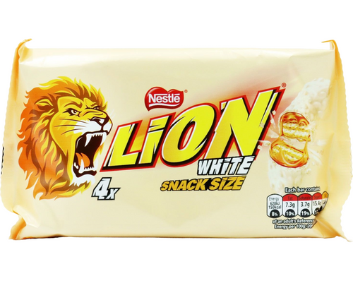 Nestle Lion Bar White 4 Pack 120g  x 10