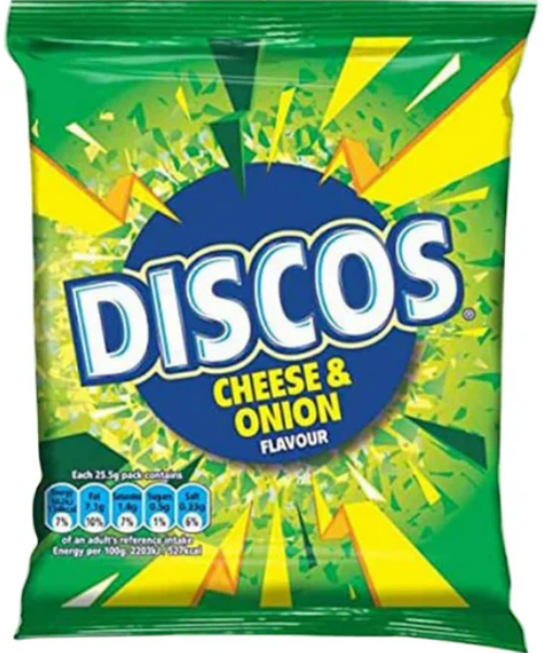 Discos Cheese & Onion Crisps 70g  x 16