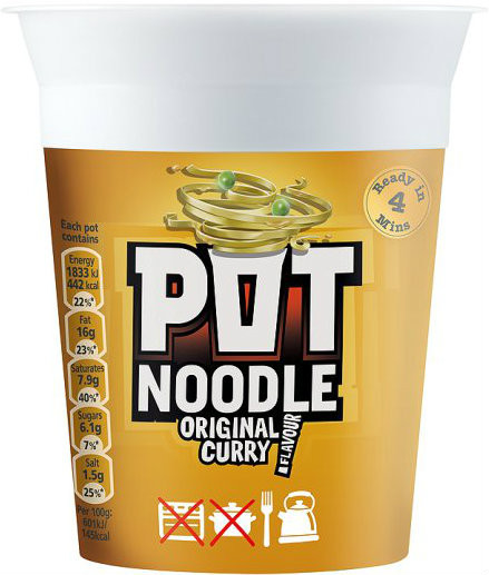Pot Noodle - Curry 90g  x 12