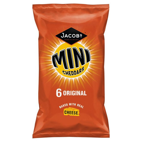 Jacobs Mini Cheddars Multipack 6 x 25g  x 12