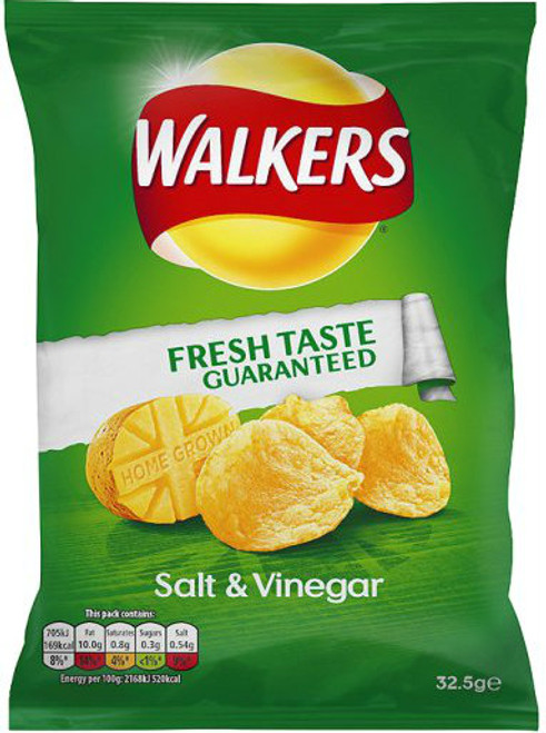 Walkers Salt & Vinegar - Case of 32