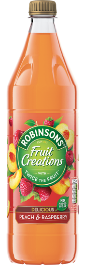 Robinson's Creations Peach & Raspberry 1Ltr  x 12