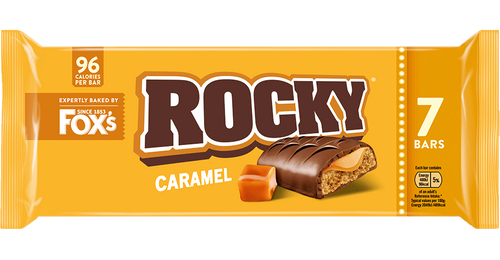 Foxs Rocky Caramel 7 Bar Pack x 12