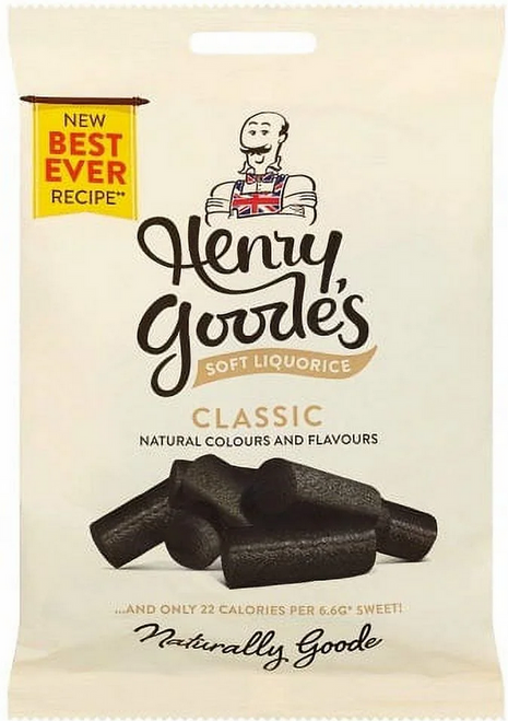 9 x Henry Goodes Soft Eating Liquorice Large Bag 200g
