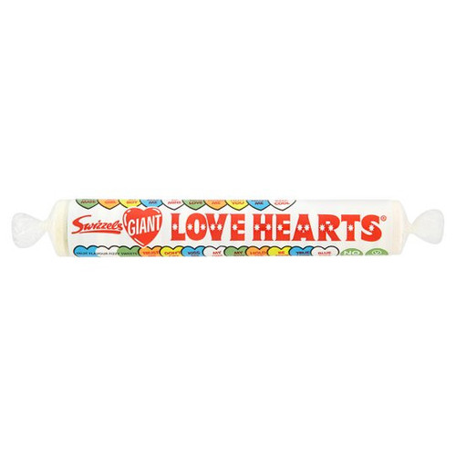 24 x Swizzels Matlow Giant Love Hearts Roll 39g