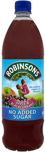 Robinsons Apple & Blackcurrant Squash 1 Ltr x 12