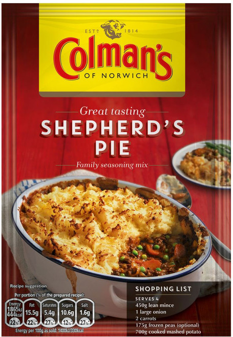 16 x Colman's Shepherd's Pie Mix 50g