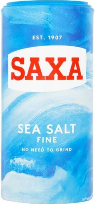 Saxa Fine Sea Salt 350g x 6