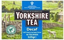 Yorkshire Decaf Tea Bags 40's  x 5