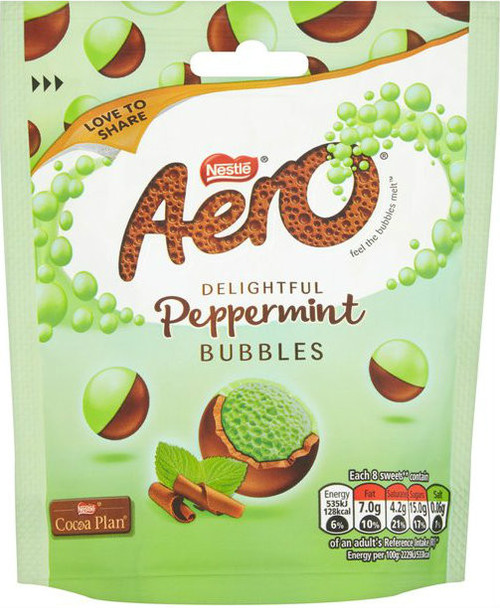 12 x Aero Bubbles Peppermint Pouch 92g