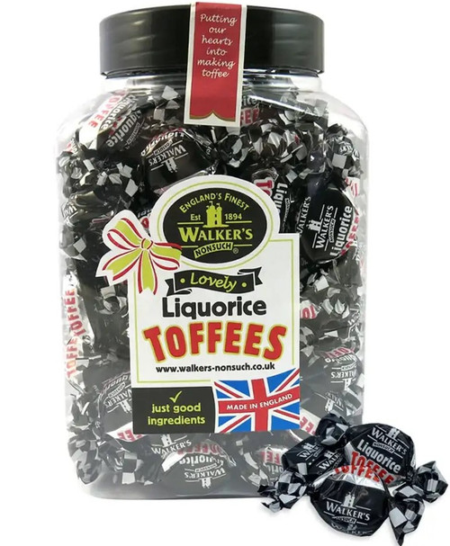 Walker's Nonsuch Liquorice Toffee's Gift Jar 1.25Kg