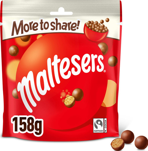 Maltesers Milk Chocolate & Honeycomb Sharing Pouch Bag 158g **Pre-Order**