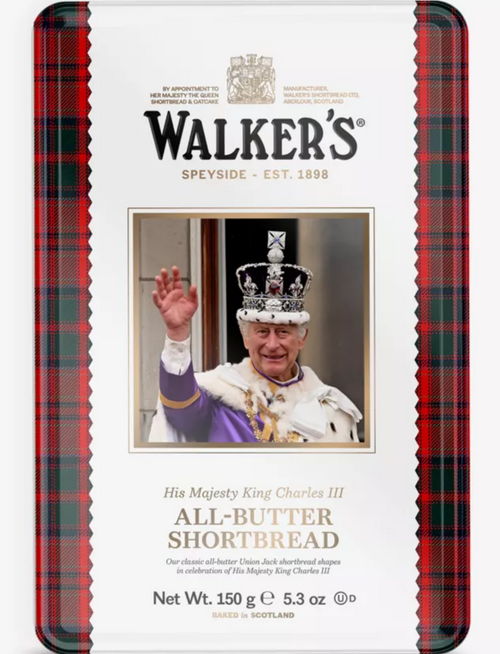 Walkers Shortbread King Charles III Limited Edition Tin 150g