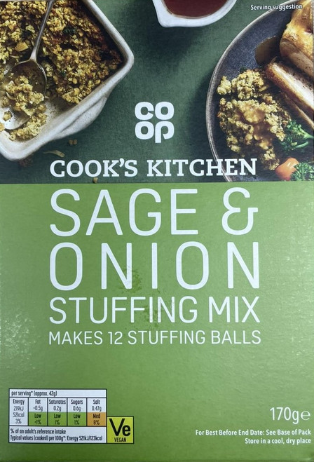 Co-Op Sage & Onion Stuffing 170g