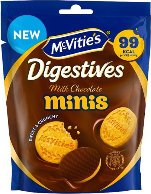 McVities Mini Chocolate Digestives Pouch 80g