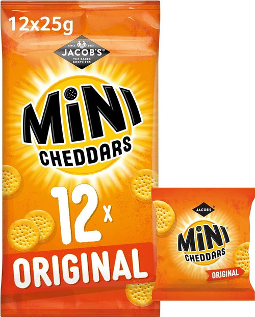 Jacobs Mini Cheddars Original 12 Bag Pack 276g