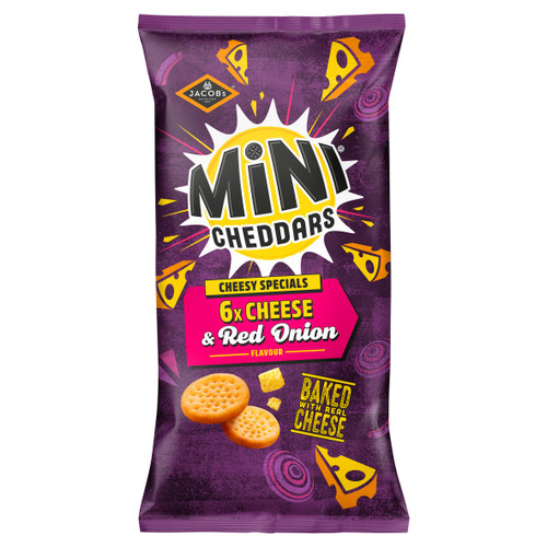 Jacobs Mini Cheddar & Red Onion 6 x 23g Multi-Pack