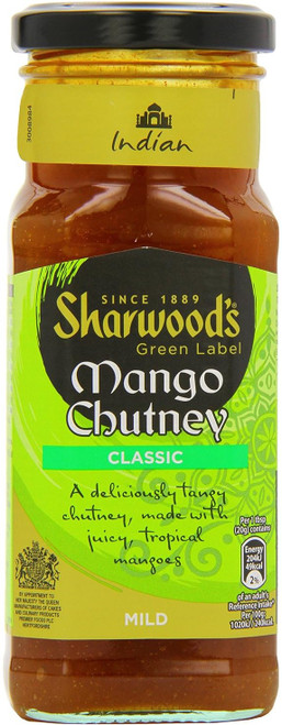 Sharwoods Green Label Mango Chutney Large Jar 360g