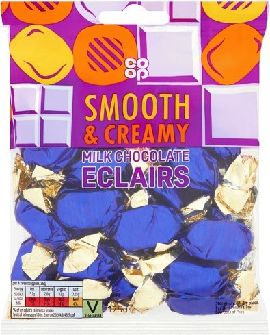 Co-Op Milk Chocolate Eclairs 175g