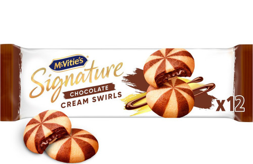 McVities Signature Chocolate Cream Swirls 142g