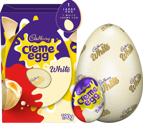 Creme Egg White Chocolate Traditional Egg 190g