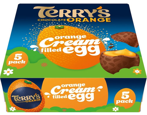 Terrys Chocolate Orange Cream Filled Egg 5 Pack 170g