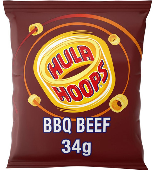 Hula Hoops Beef 34g - 12 Pack