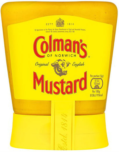 Colmans English Mustard Squeezy 150g  x 6