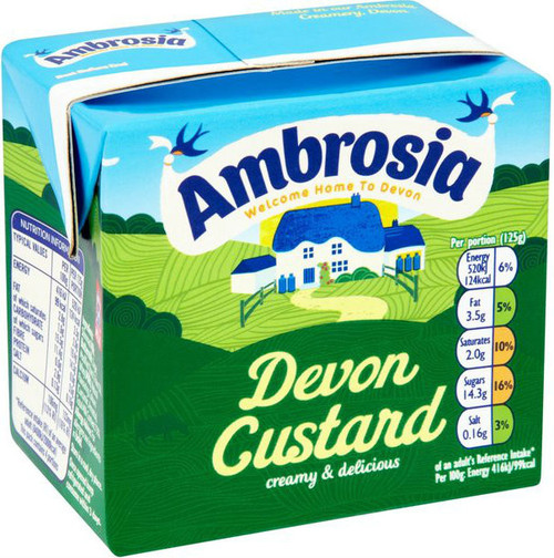 Ambrosia Ready to Serve Custard 500g  x 12