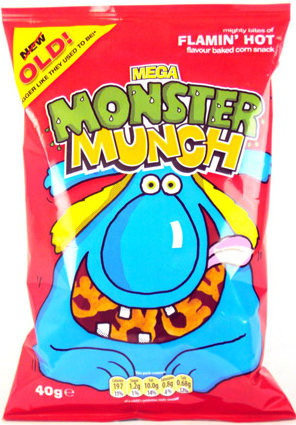 Walkers Monster Munch Flaming Hot 40g  x 35