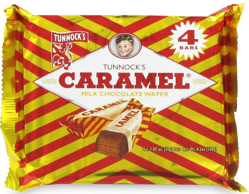 Tunnocks Chocolate Caramel Wafers - 4 Pack  x 20