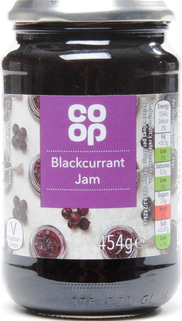 6 x Co-op Blackcurrant Jam 420g