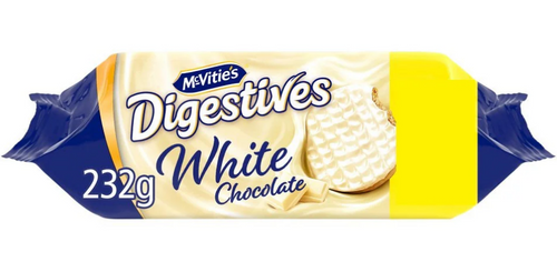12 x McVities White Chocolate Digestives 232g