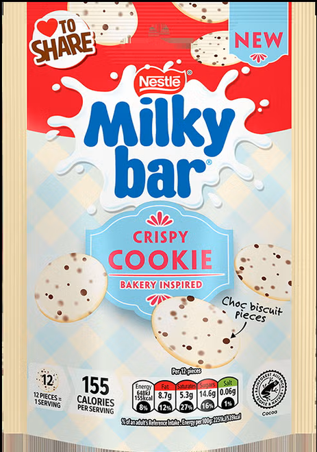 11 x Milkybar Buttons Cookie Crunch Pouch 86g