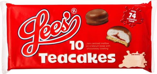 Lees Jam Teacakes 10 Pack 173g  x 12