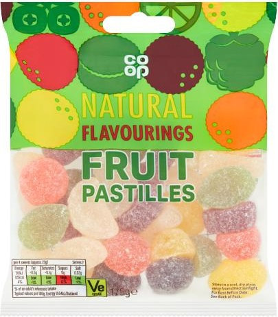Co-Op Fruit Pastilles 175g  x 14