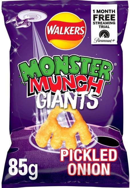 Monster Munch Giants Pickled Onion 85g  x 8